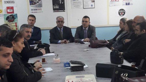 İlçe Milli Eğitim Müdürümüz Sayın Cezayir BİLEKLİ Zümre Başkanları Toplantısında