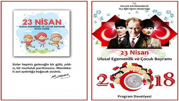 İlçe Milli Eğitim Müdürümüz Sayın Cezayir BİLEKLİ´nin 23 Nisan Ulusal Egemenlik ve Çocuk Bayramı Mesajı