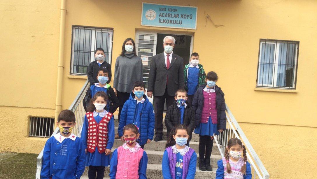 Milli Eğitim Müdürümüz Sayın Cezayir BİLEKLİ 'in 15 Şubat Pazartesi İkinci Yarıyılın İlk Yüzyüze Eğitiminde  Okulları Ziyareti