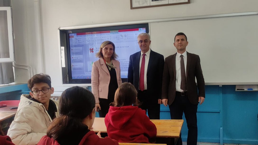 İlçe Milli Eğitim Müdürümüz Sayın Cezayir BİLEKLİ'nin katılımıyla okullarımızda 