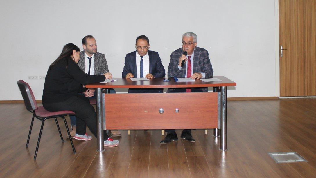 İlçe Milli Eğitim Müdürümüz Sayın Cezayir BİLEKLİ Başkanlığında Okul/Kurum Müdürlerimizin Katılımı İle Şubat Ayı Değerlendirme Toplantısı Yapıldı